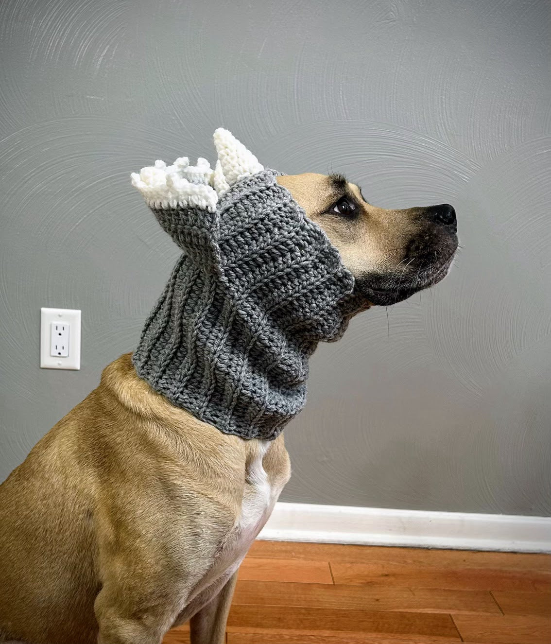 Crochet Dog Triceratops Snood Pattern