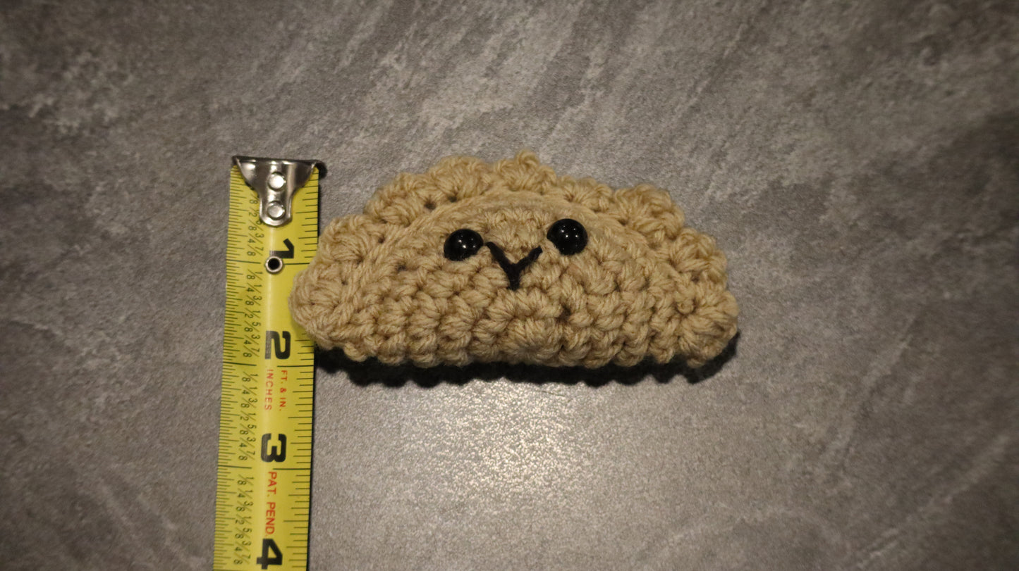 Crochet Pierogi Keychain
