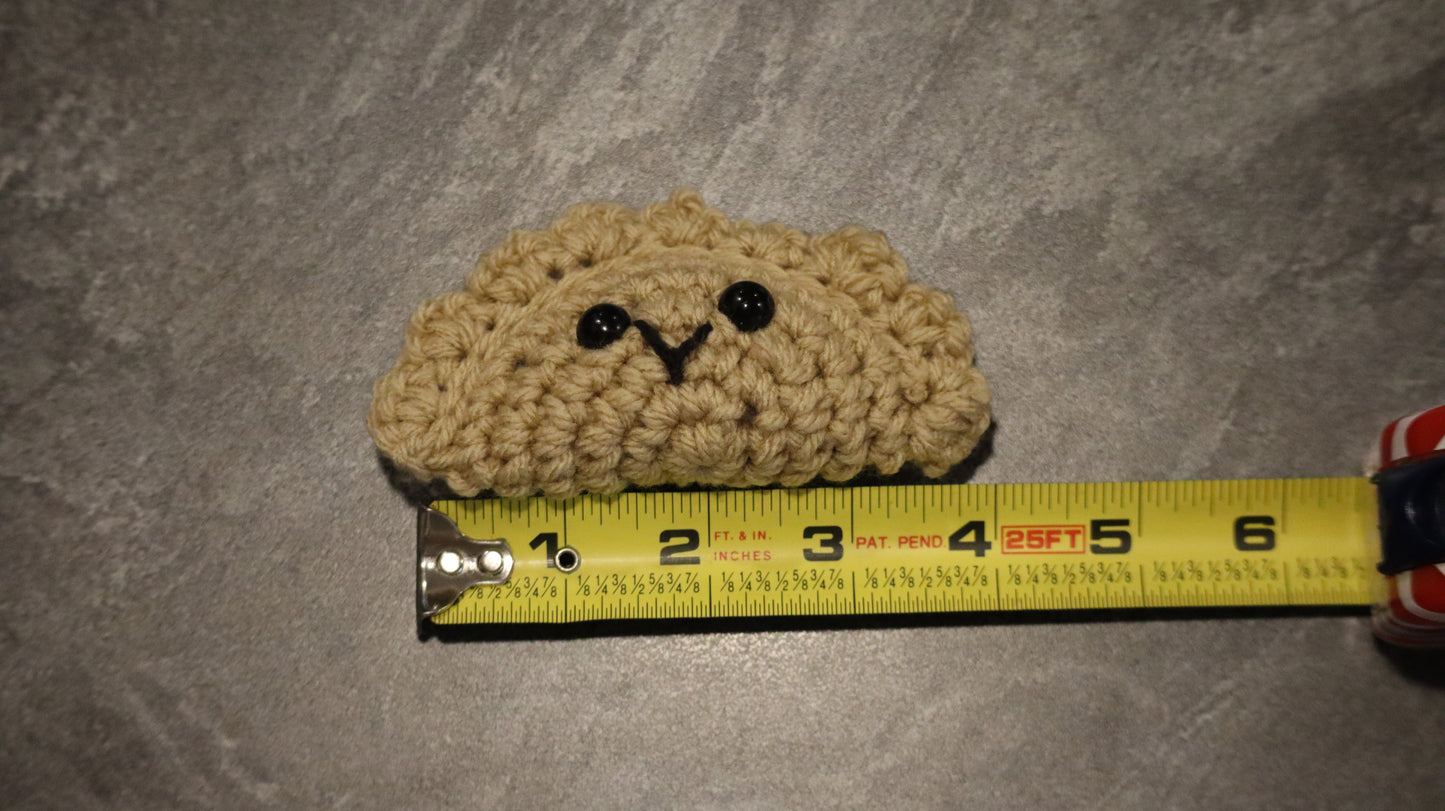Crochet Pierogi Keychain