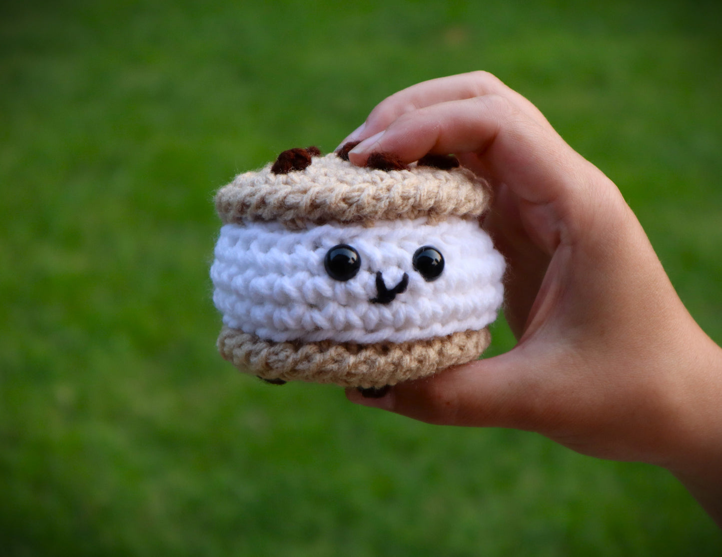 Crochet Cookie Ice Cream Sandwich Pattern