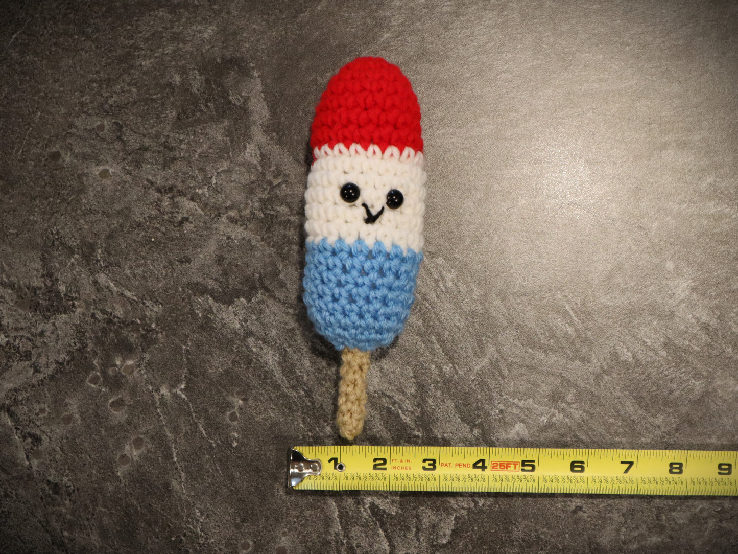 Crochet Firecracker / Rocket Pop Popsicle Pattern