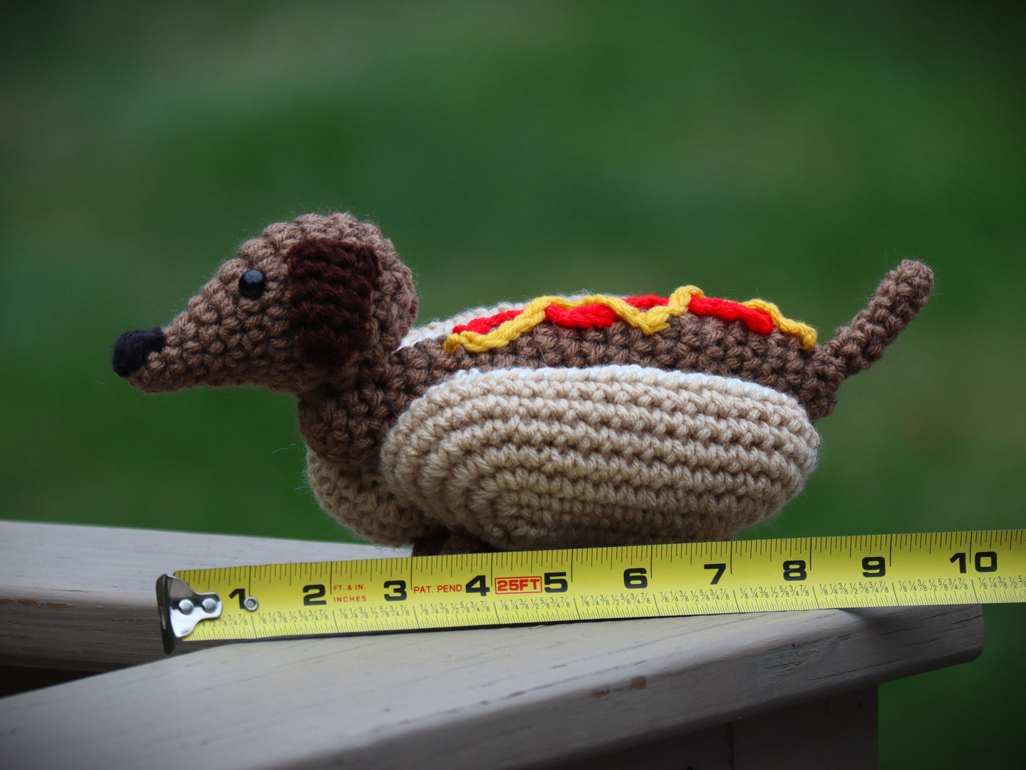 Crochet Hot Dog Dachshund