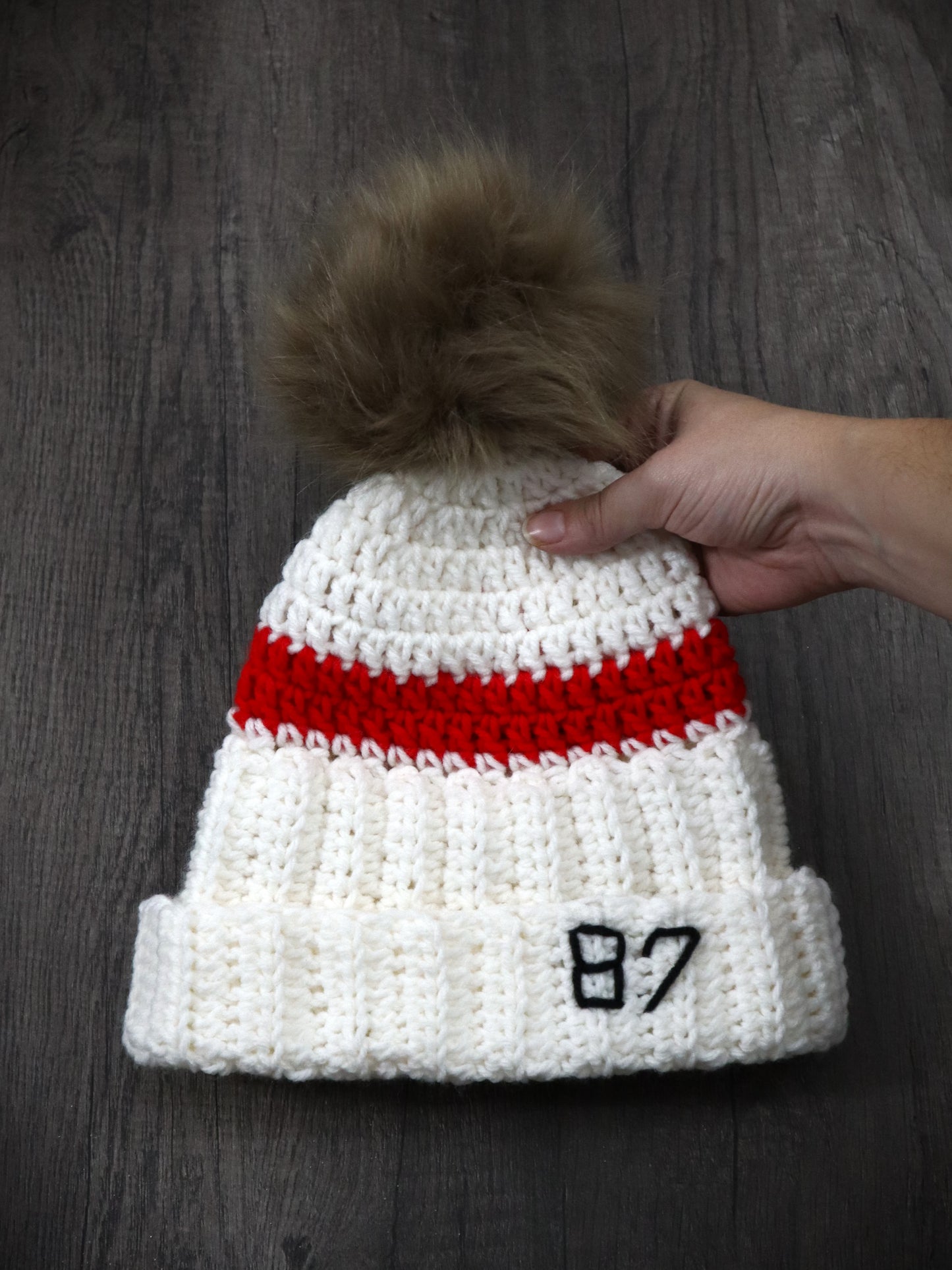 Taylor Swift Inspired Crochet Beanie-87 Travis Taylor Beanie-Chiefs Taylor Beanie