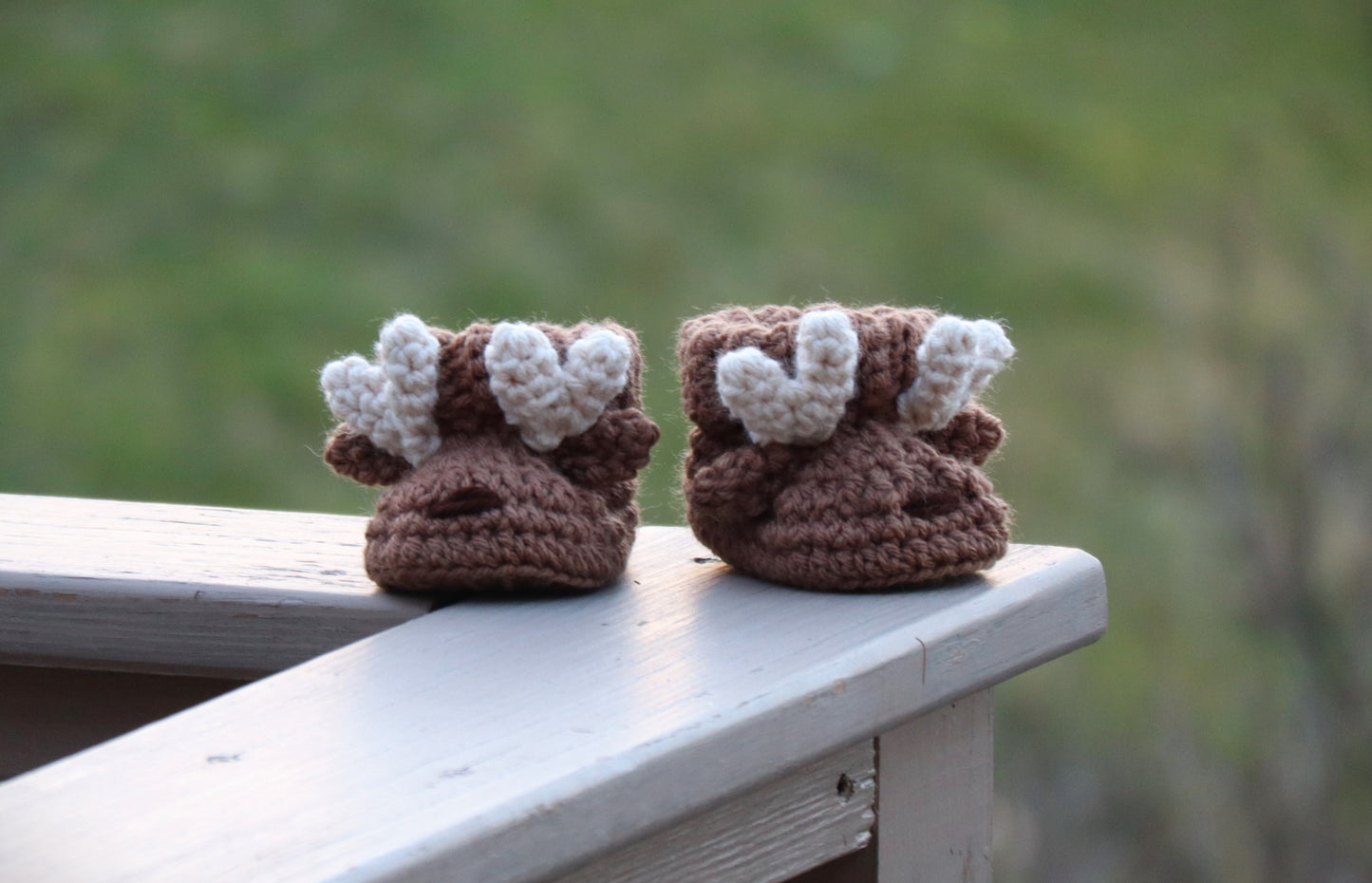 Crochet Deer Baby Booties Pattern