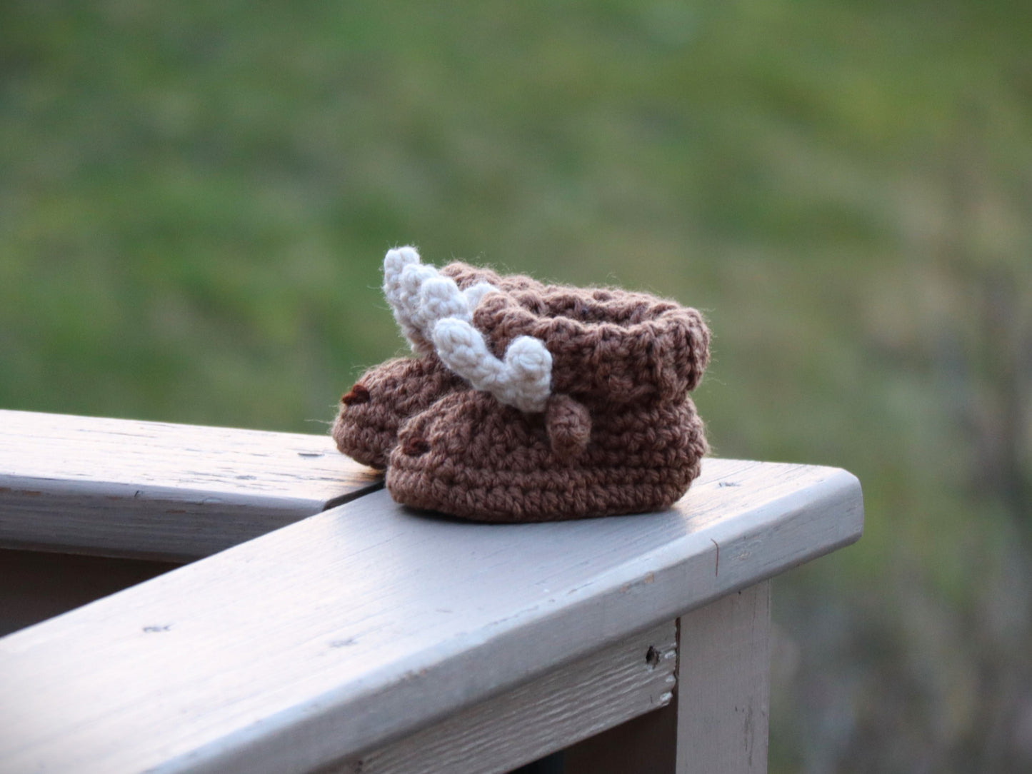 Crochet Deer Baby Booties Pattern
