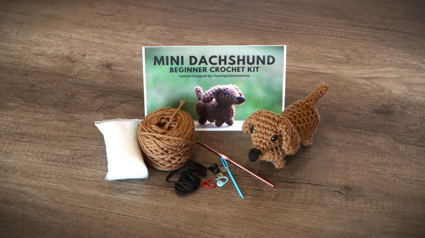 Crochet Kit Mini Dachshund