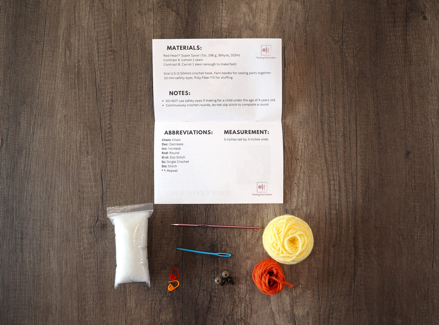 Crochet Kit Mini Chick