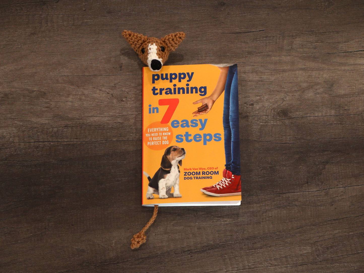 Crochet Corgi Bookmark