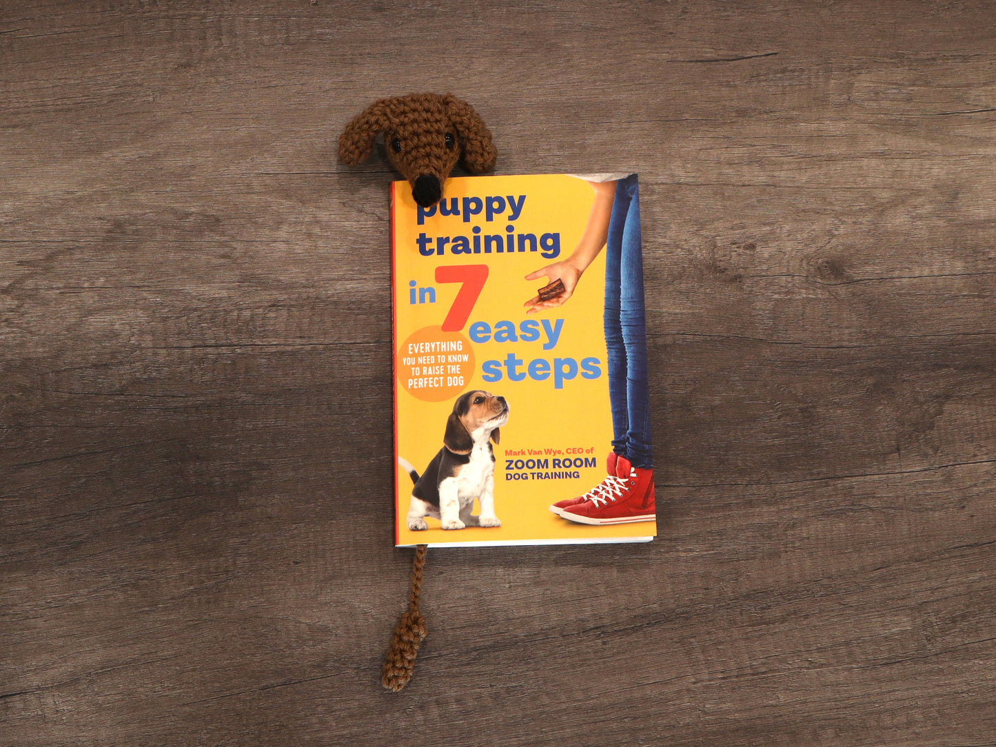 Crochet Dachshund Bookmark