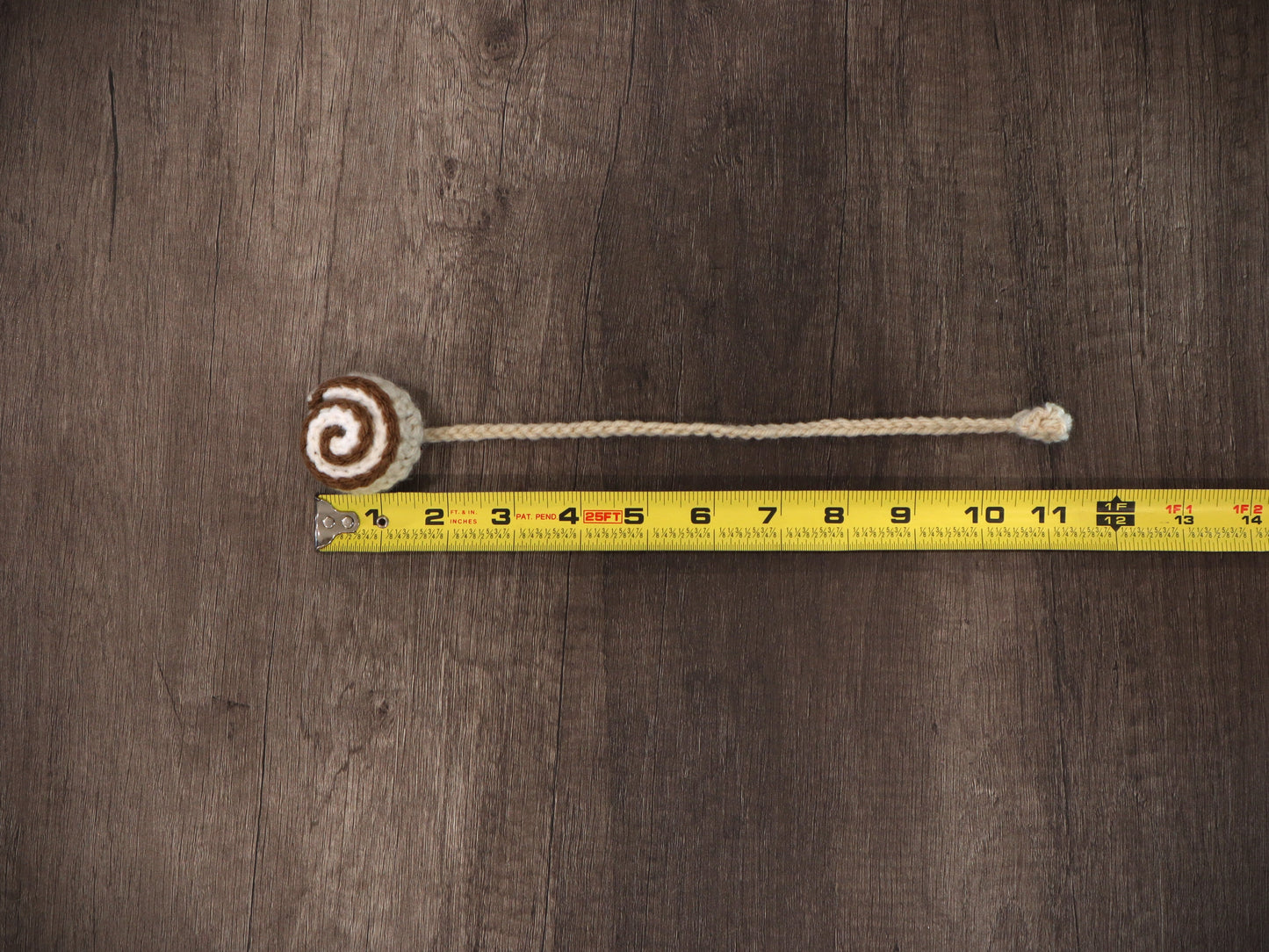 Crochet Cinnamon Roll Bookmark