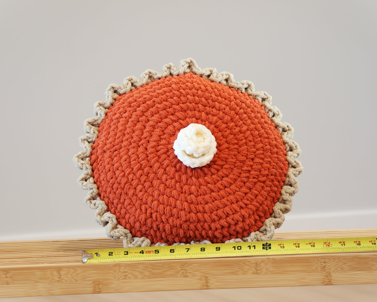 Crochet Pumpkin Pie Pillow Pattern