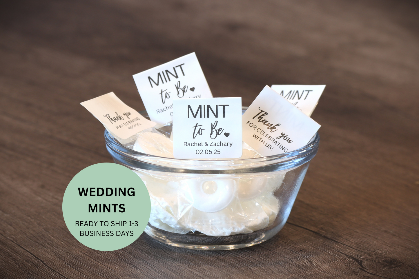 Mint to Be - Wedding Mint Favors Bold