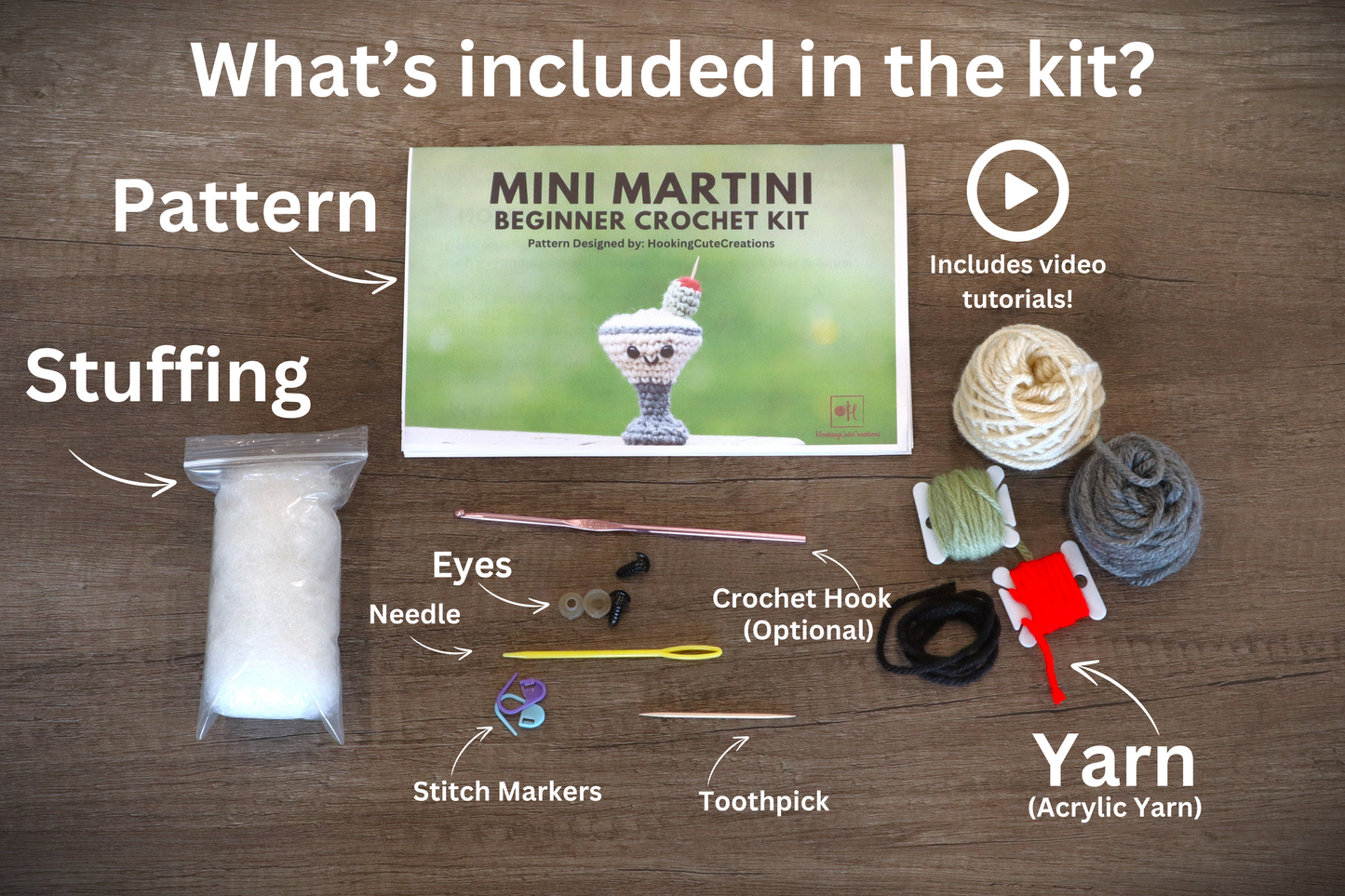 Crochet Kit Mini Martini