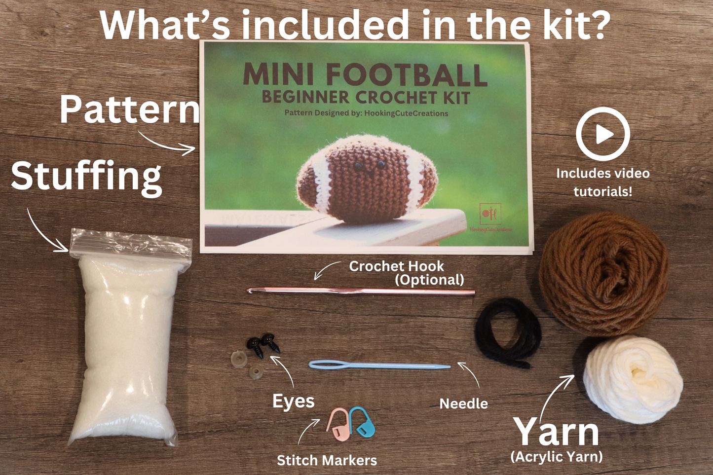 Crochet Kit Mini Football