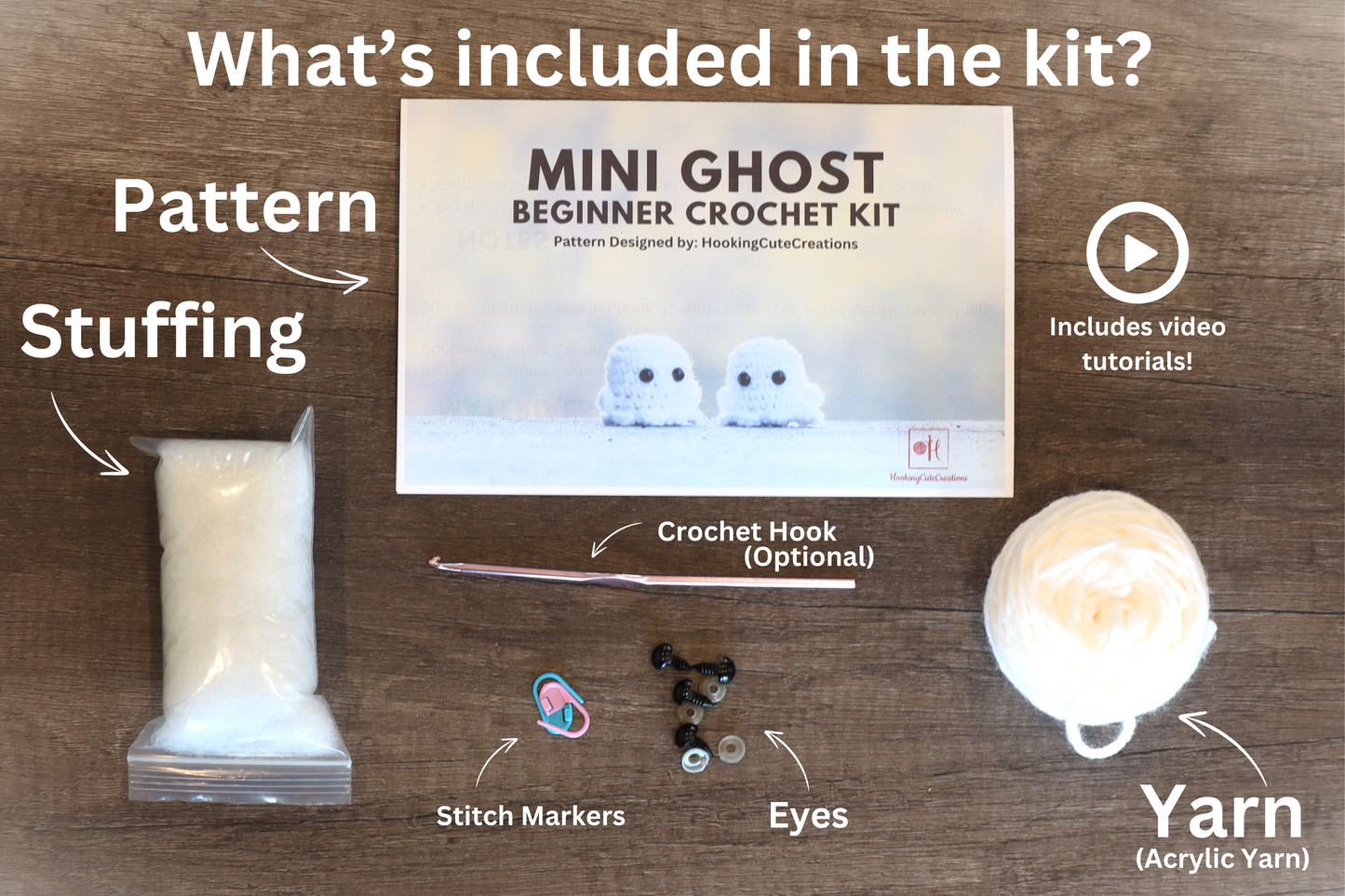 Crochet Kit Mini Ghost