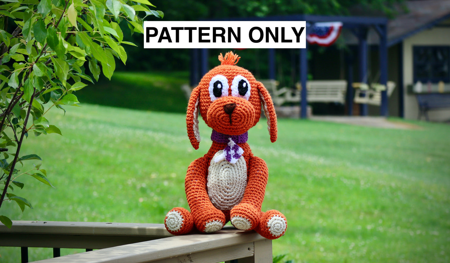 Crochet Orange Dog - Go Dog - Pattern