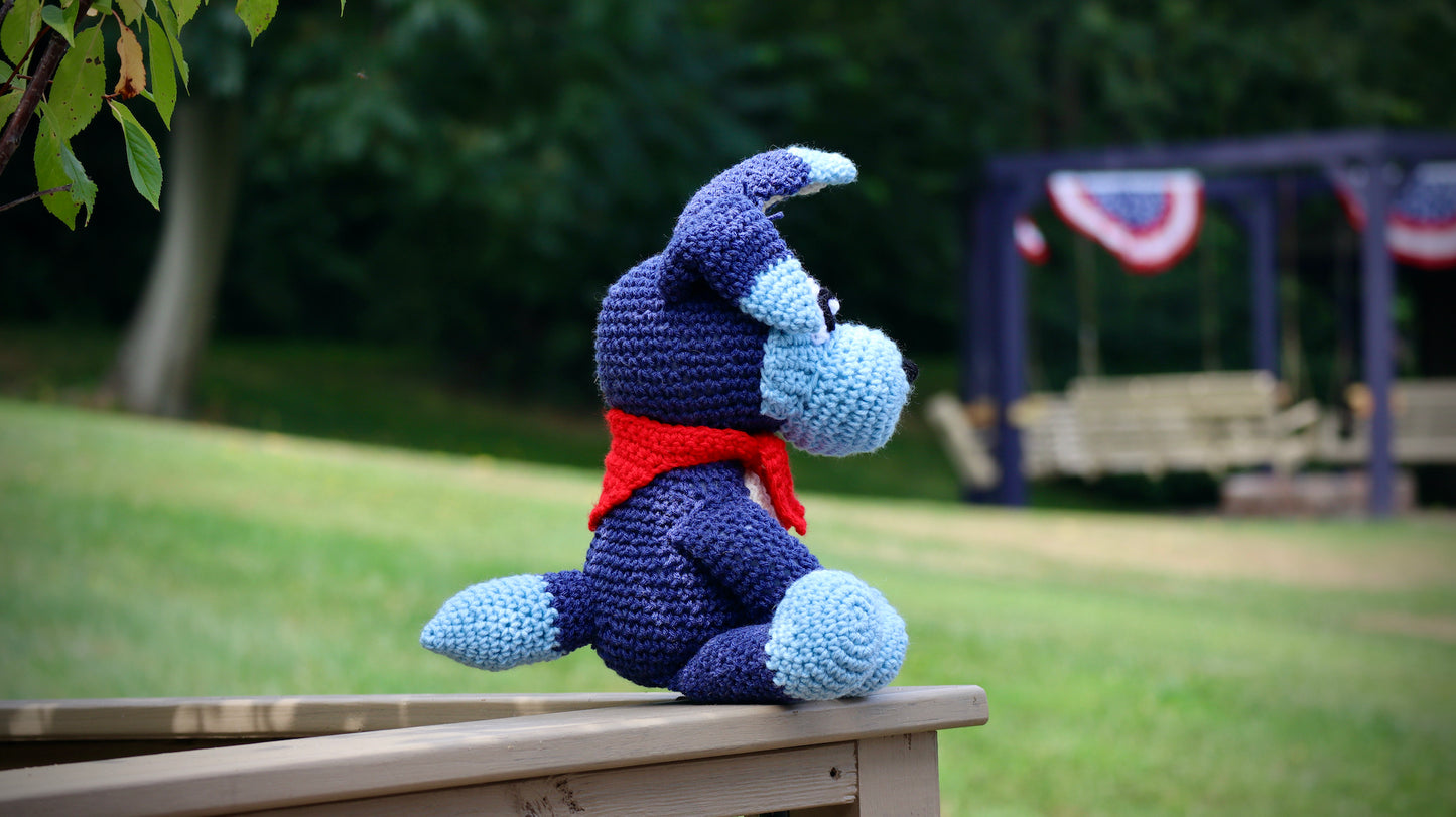 Crochet Blue Dog - Go Dog - Pattern