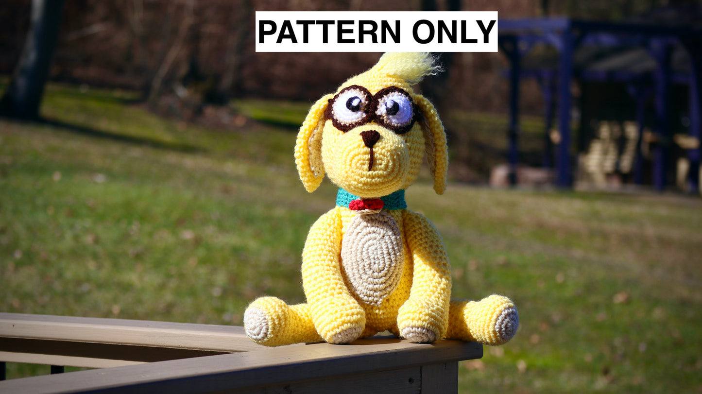 Crochet Yellow Dog - Go Dog - Pattern