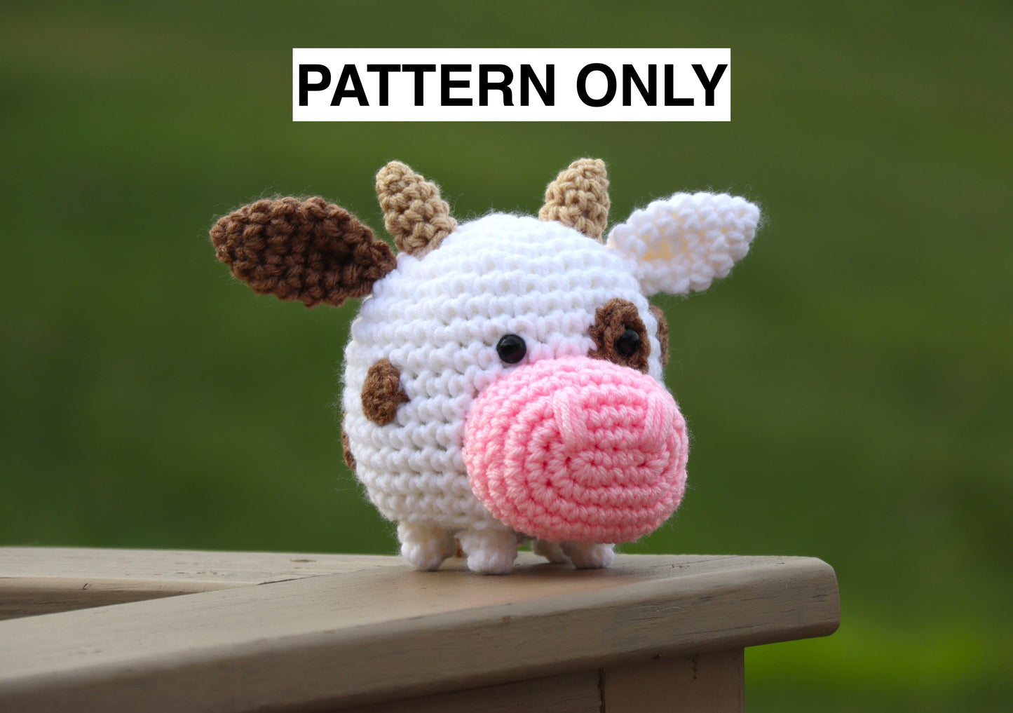 Crochet Mini Cow - Pattern