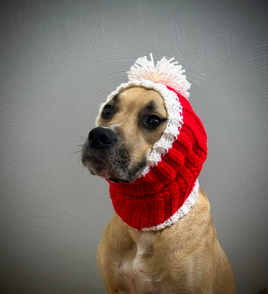 Crochet Christmas Dog Snood Pattern