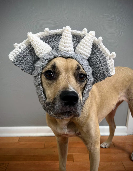 Crochet Dog Triceratops Snood Pattern