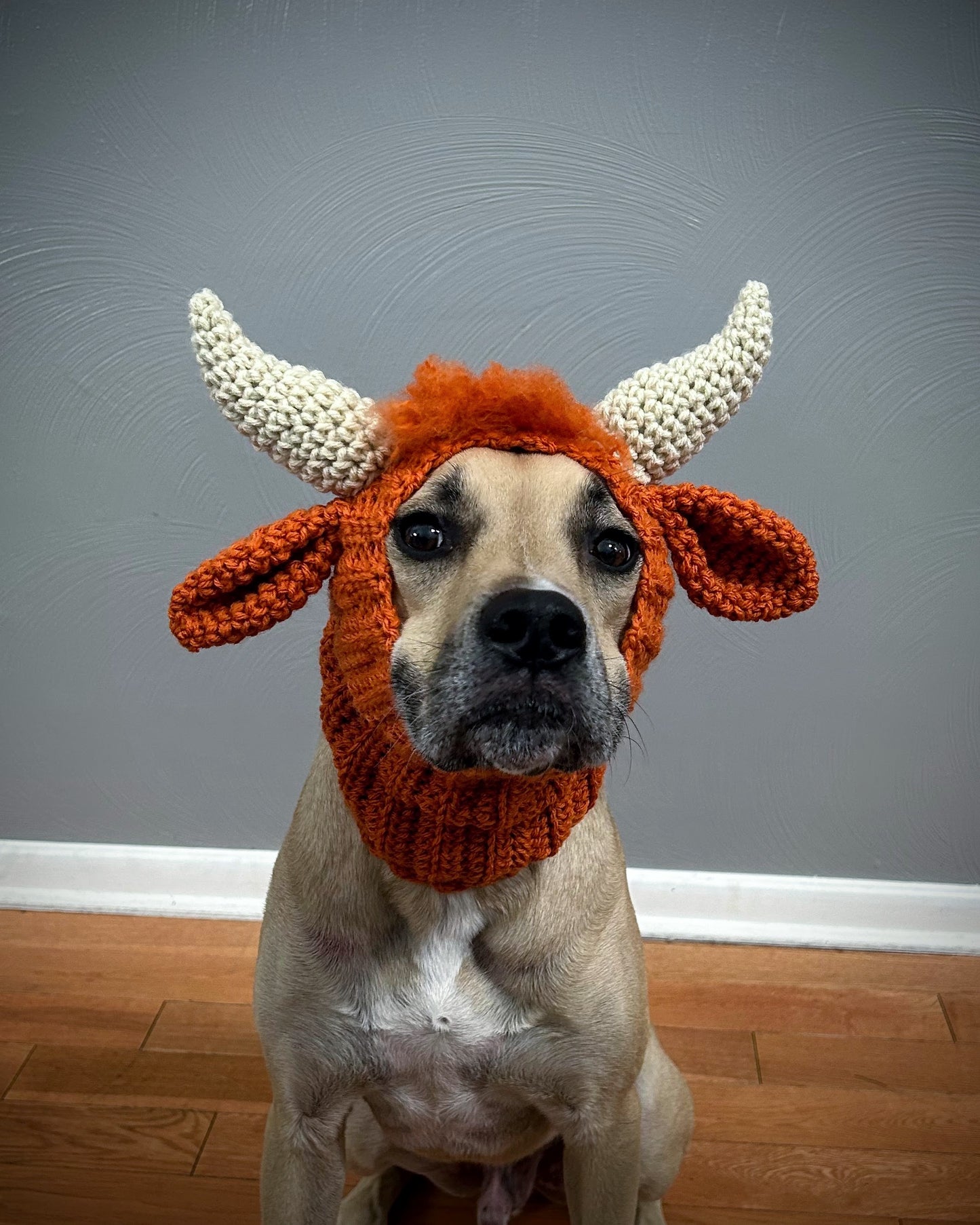 Crochet Dog Highland Cow Snood Pattern