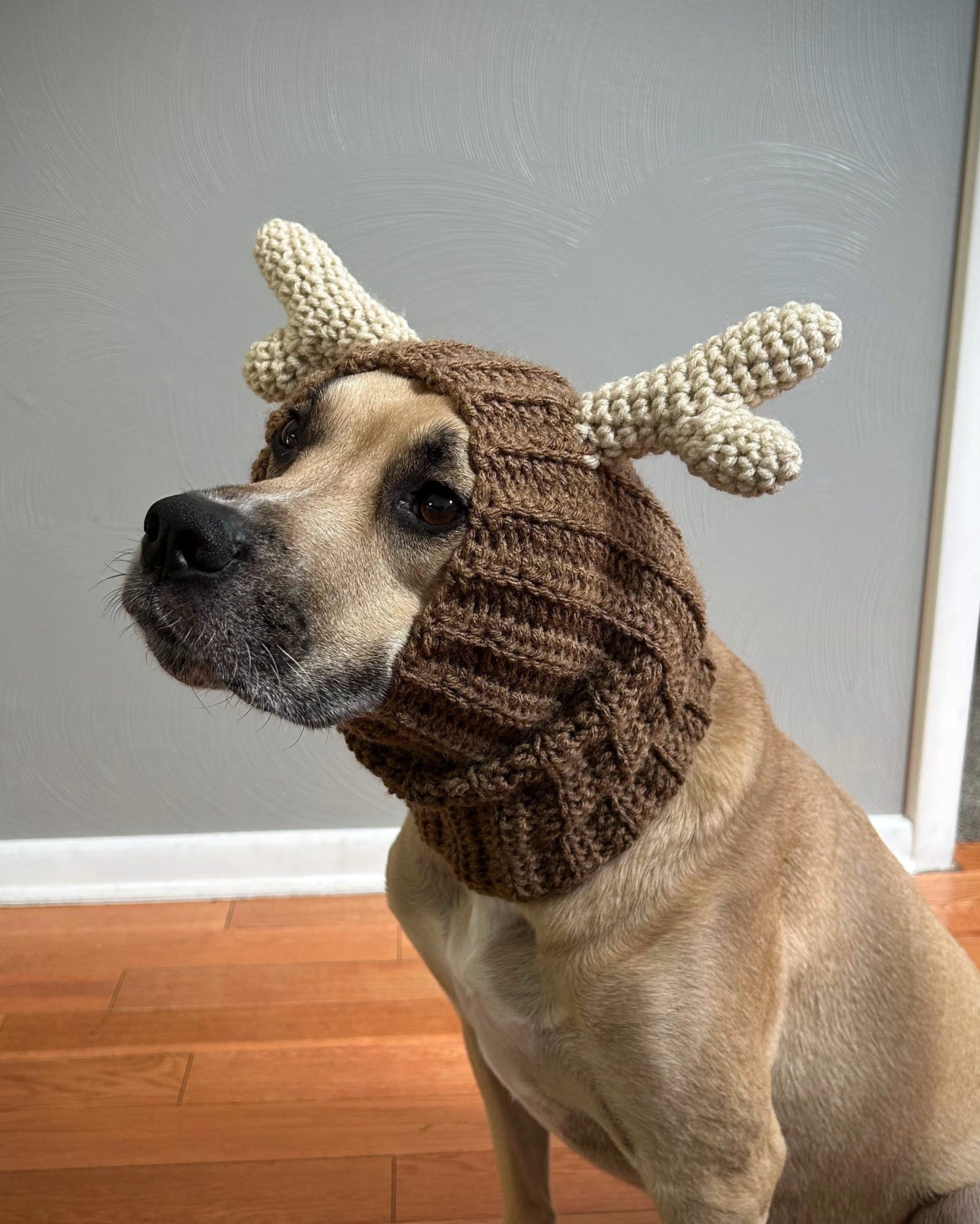 Crochet Deer Dog Snood Pattern