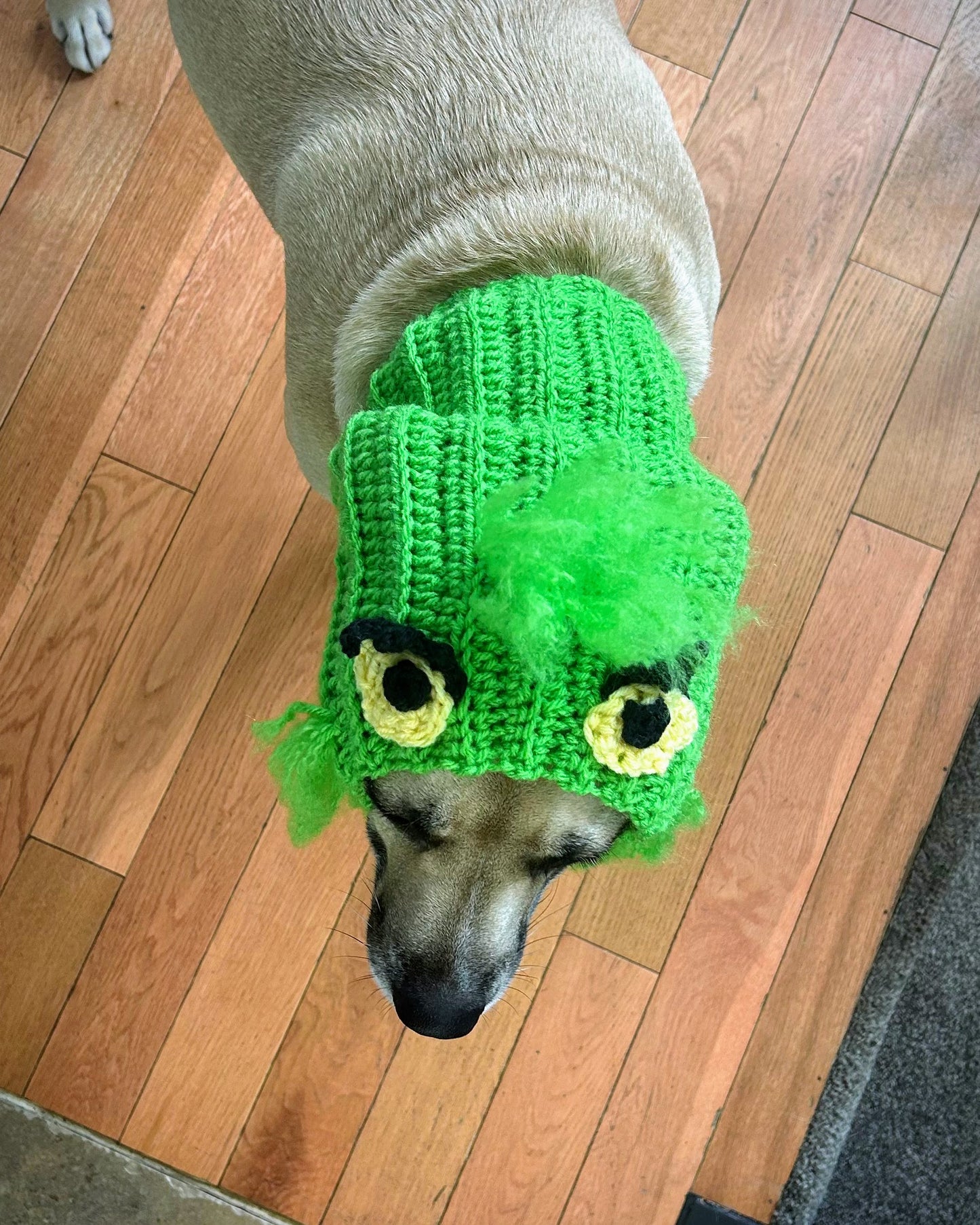 Crochet Christmas Monster Dog Snood Pattern