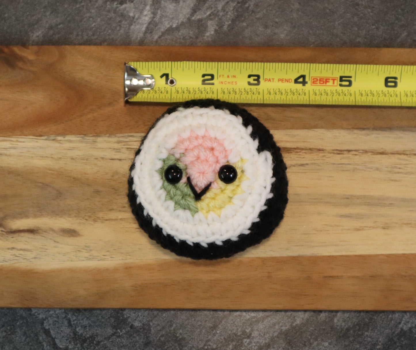 Crochet Sushi Roll and Nigiri Ornaments Christmas Ornament