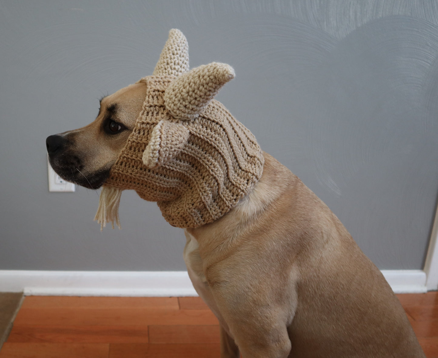 Crochet Goat Dog Snood