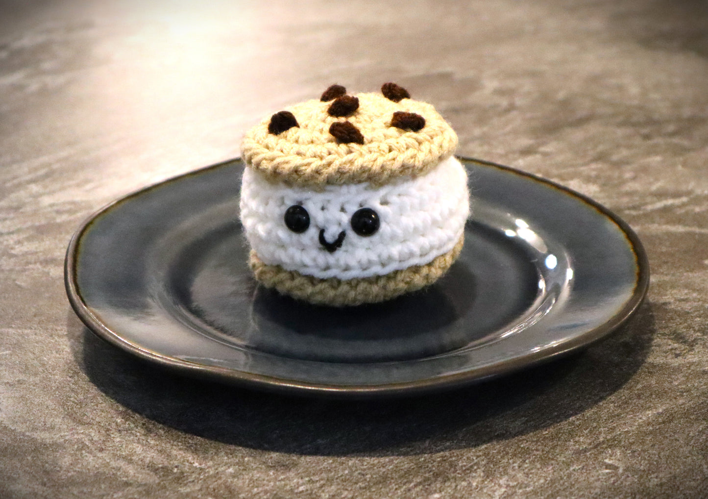 Crochet Cookie Ice Cream Sandwich Pattern
