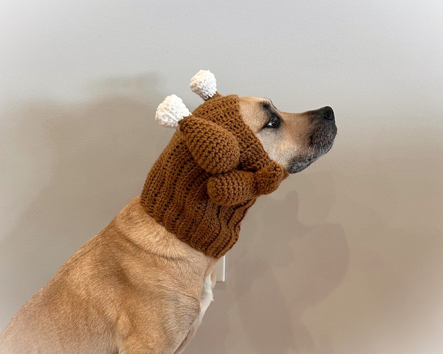 Crochet Dog Thanksgiving Turkey Snood Pattern