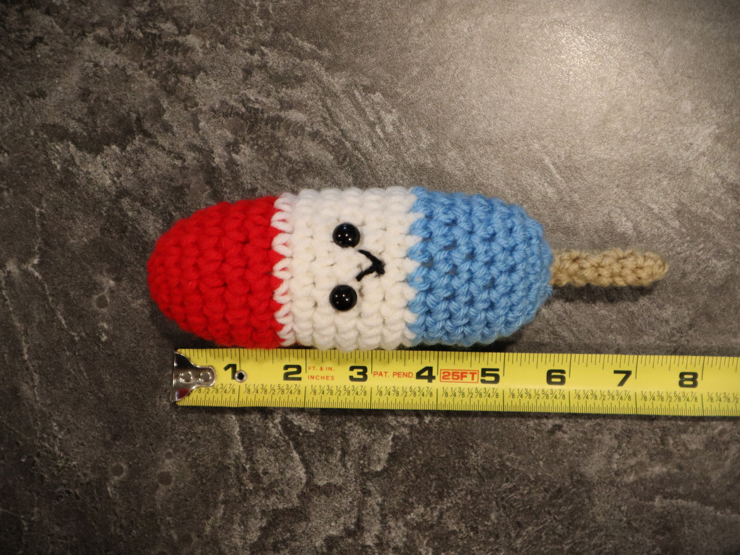 Crochet Firecracker / Rocket Pop Popsicle Pattern