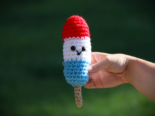 Crochet Firecracker / Rocket Pop Popsicle Pattern