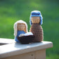 Crochet 3-Piece Nativity Scene Set Christmas