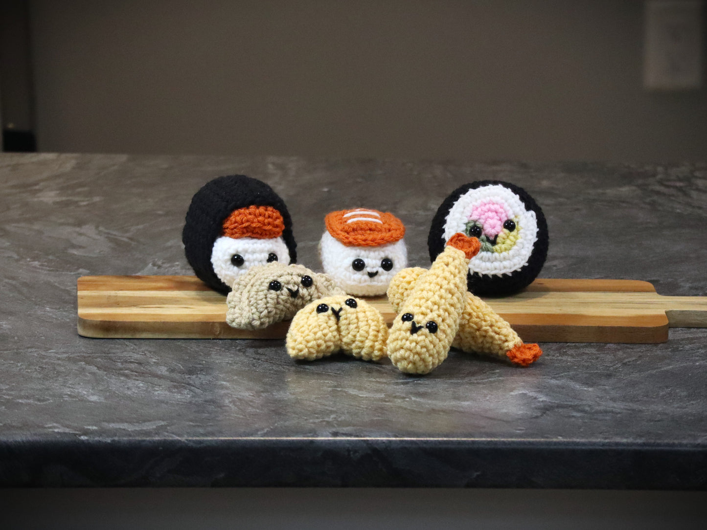 Crochet Sushi Japanese 5 Pattern Bundle Food