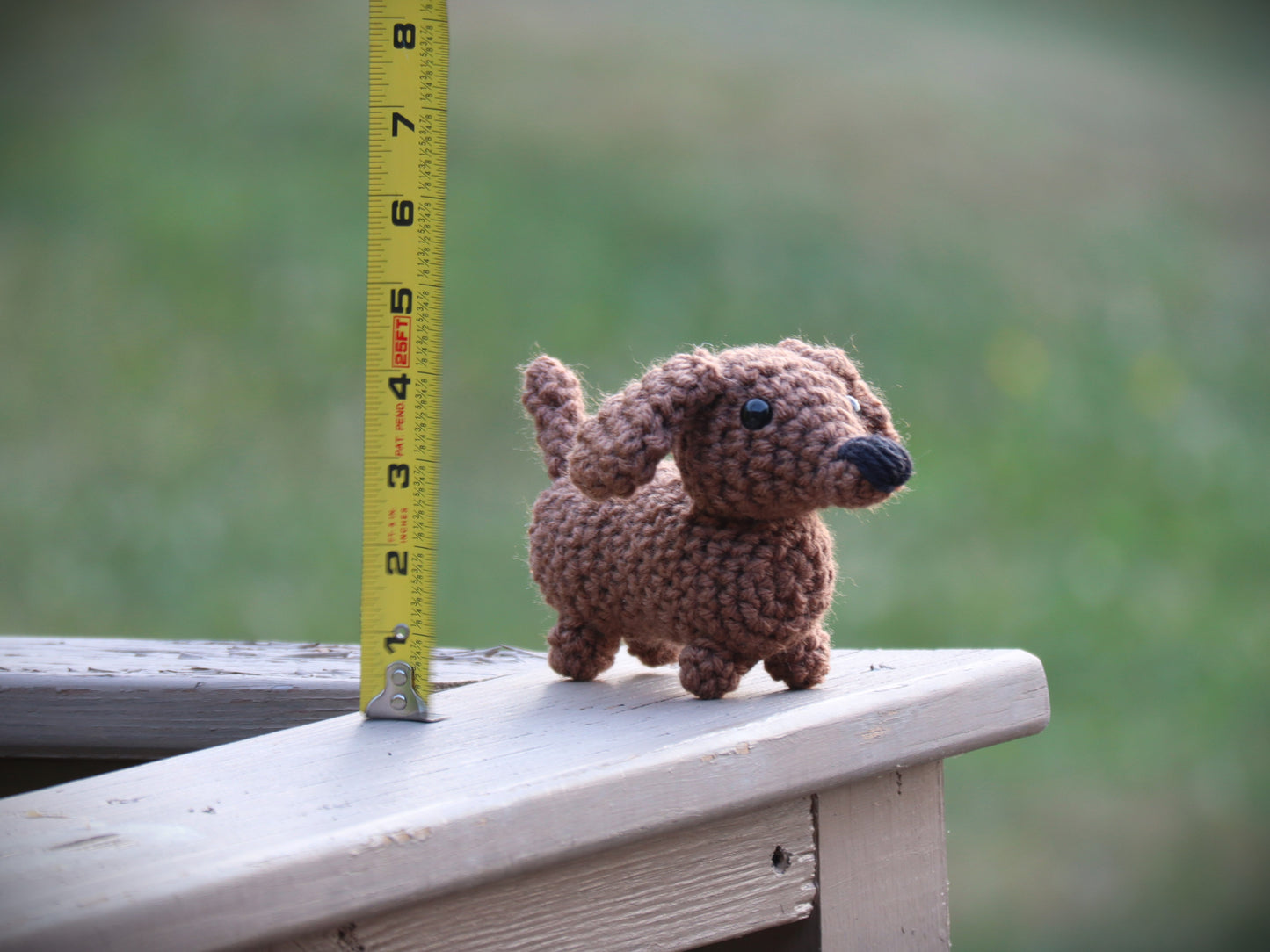 Crochet Dachshund Car Charm Pattern