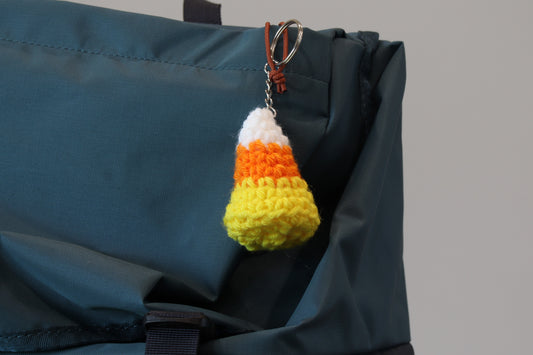 Crochet Candy Corn Keychain Pattern