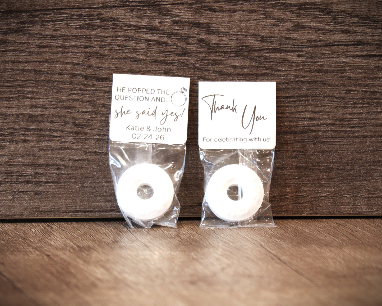 He Popped the Question Mints Engagement Party Mint Favors