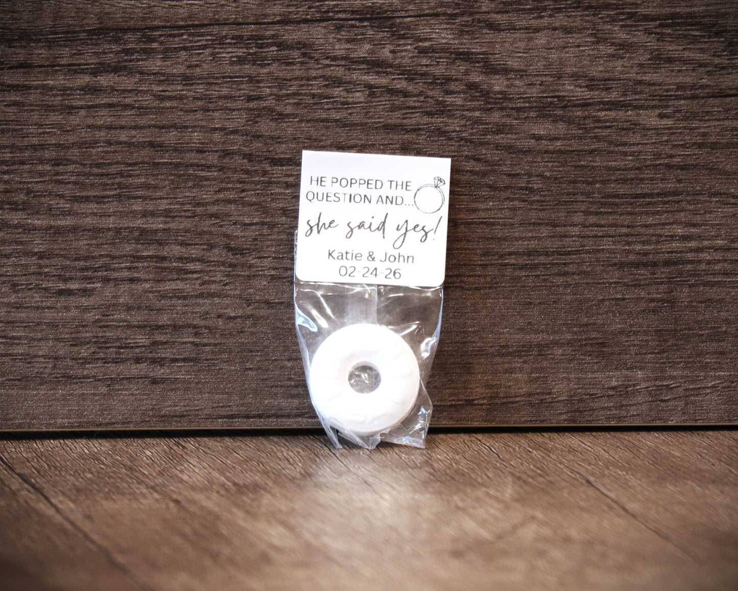 He Popped the Question Mints Engagement Party Mint Favors