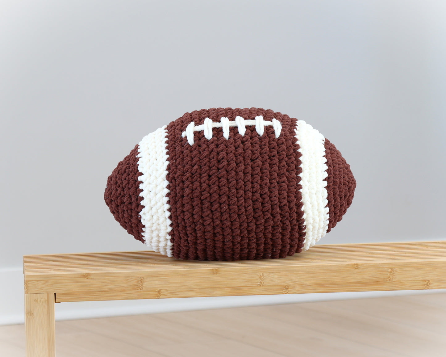 Crochet Football Pillow Pattern