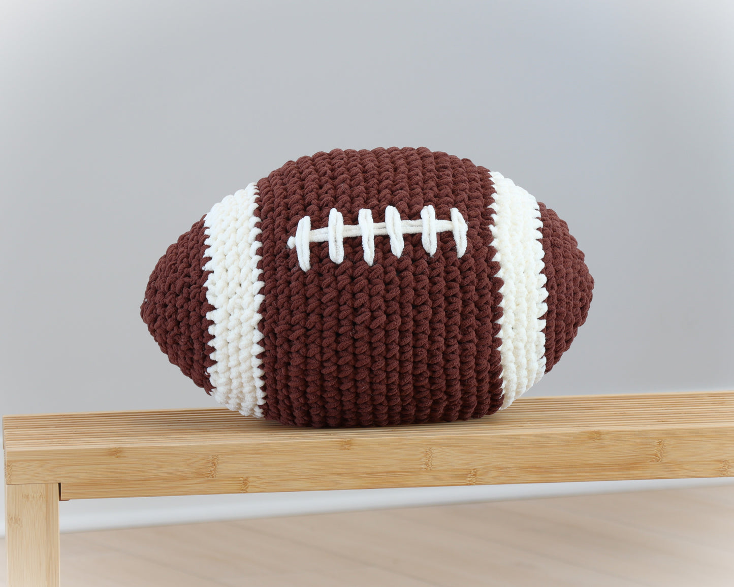 Crochet Football Pillow Pattern