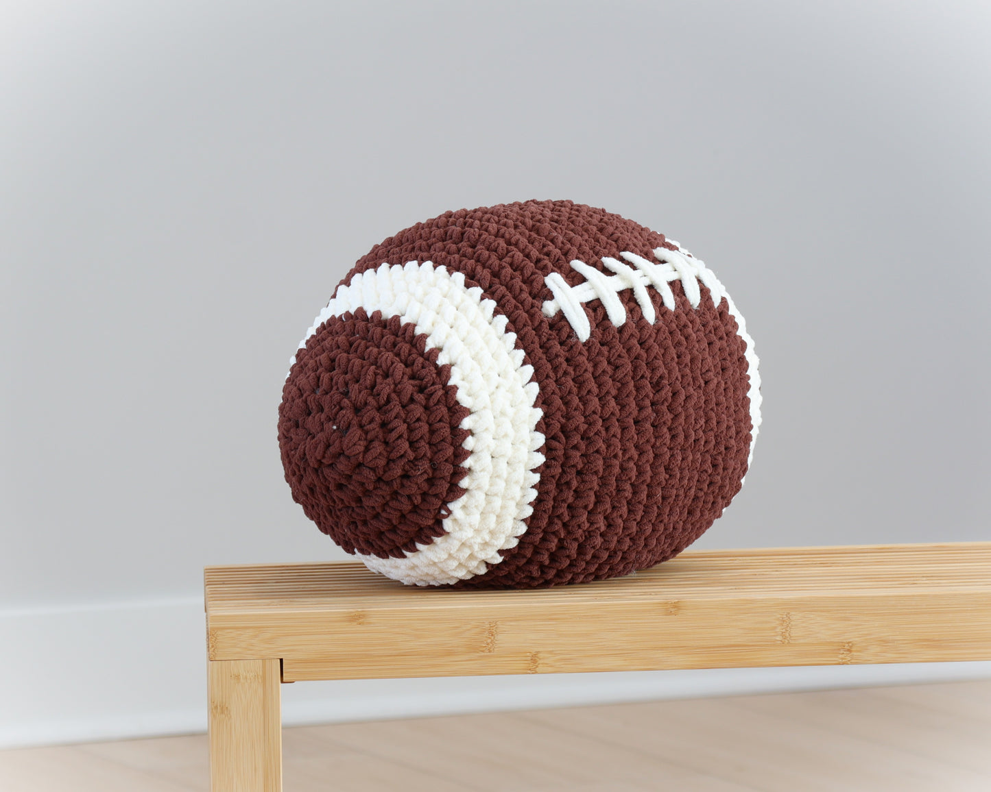 Crochet Football Pillow Pattern
