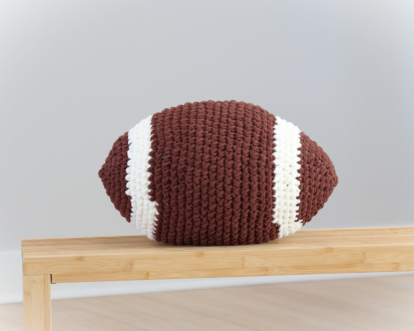 Crochet Football Pillow Pattern