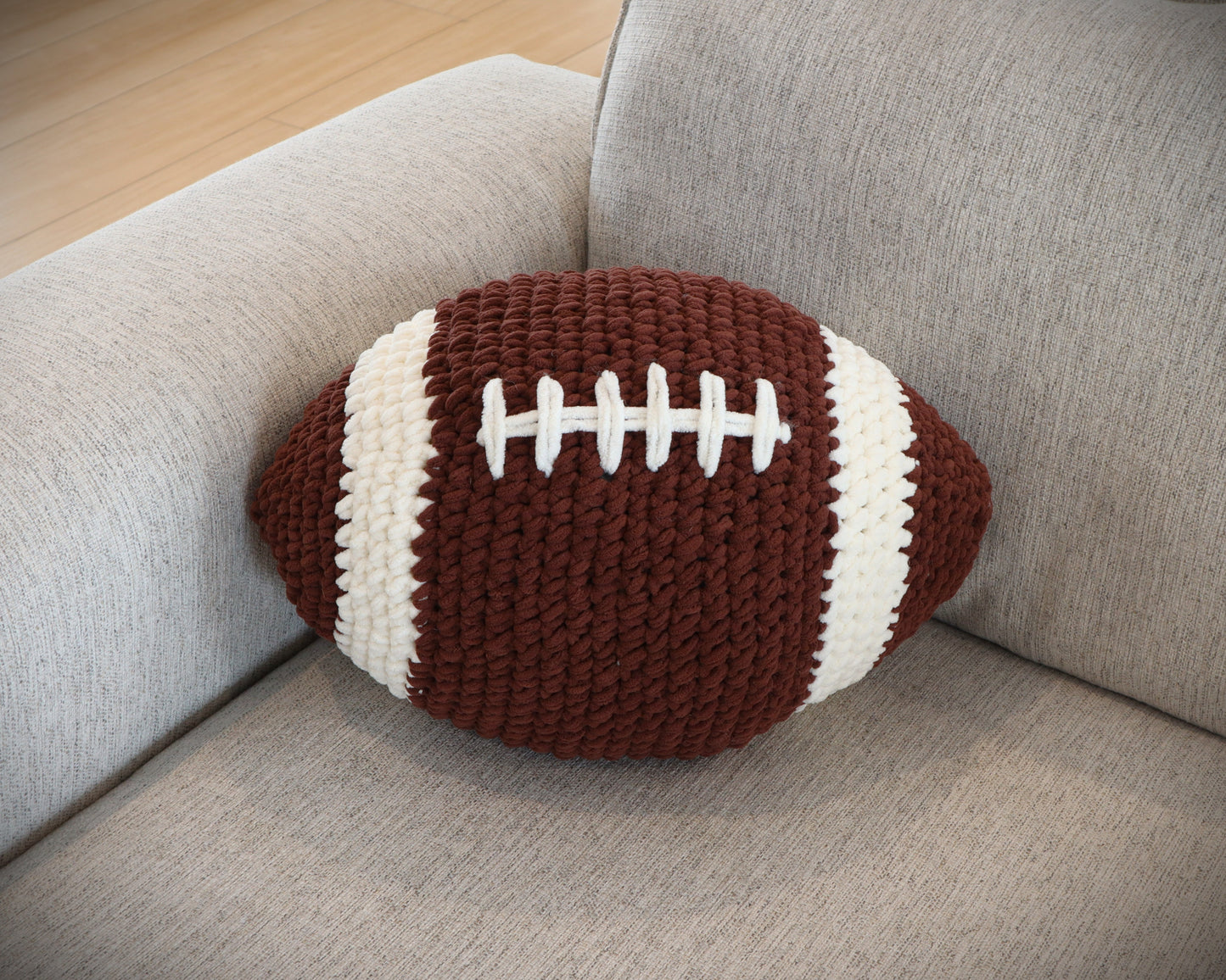 Crochet Football Pillow Pattern