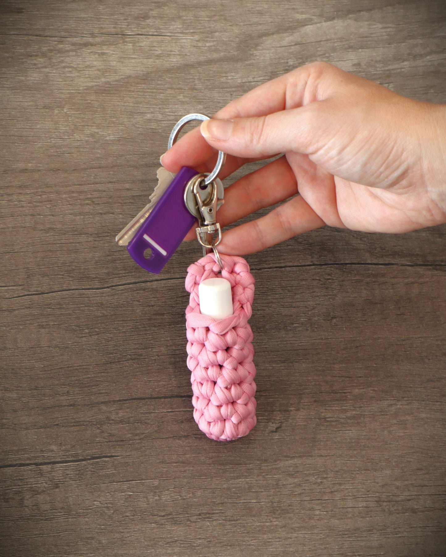 Crochet Chapstick Holder Keychain Pattern