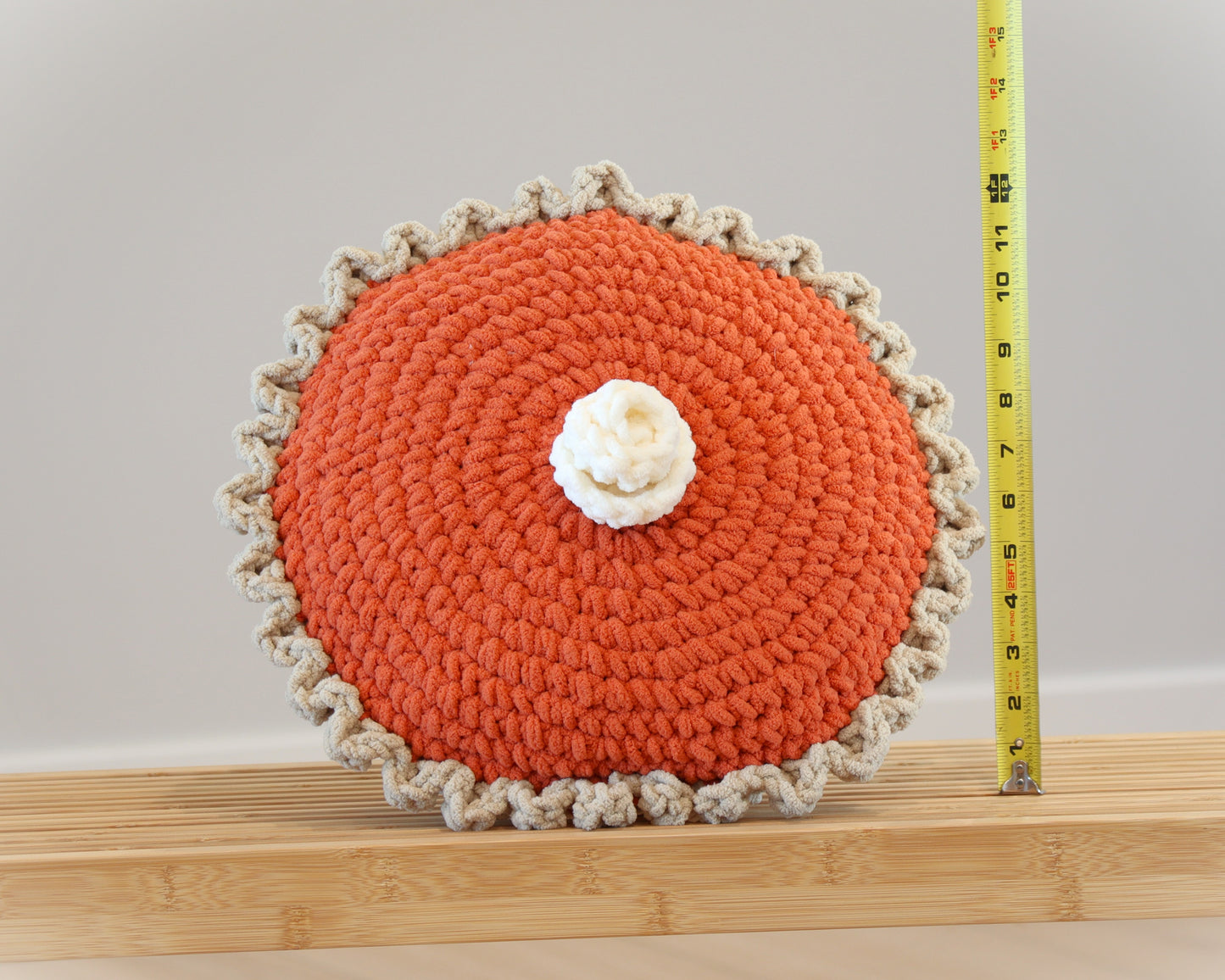 Crochet Pumpkin Pie Pillow Pattern