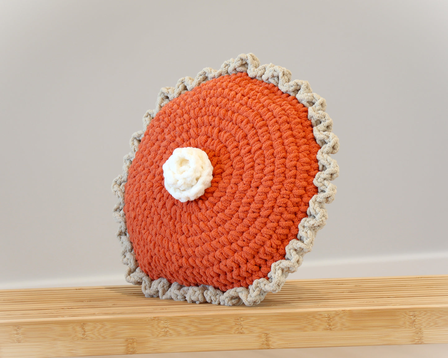 Crochet Pumpkin Pie Pillow Pattern