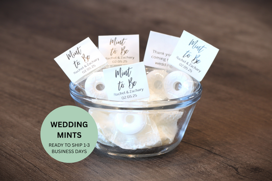 Mint to Be - Wedding Mint Favors Cursive