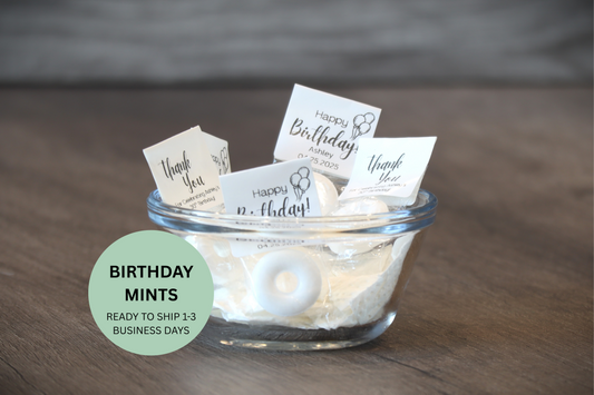 Happy Birthday Mints-Birthday Party Mint Favors